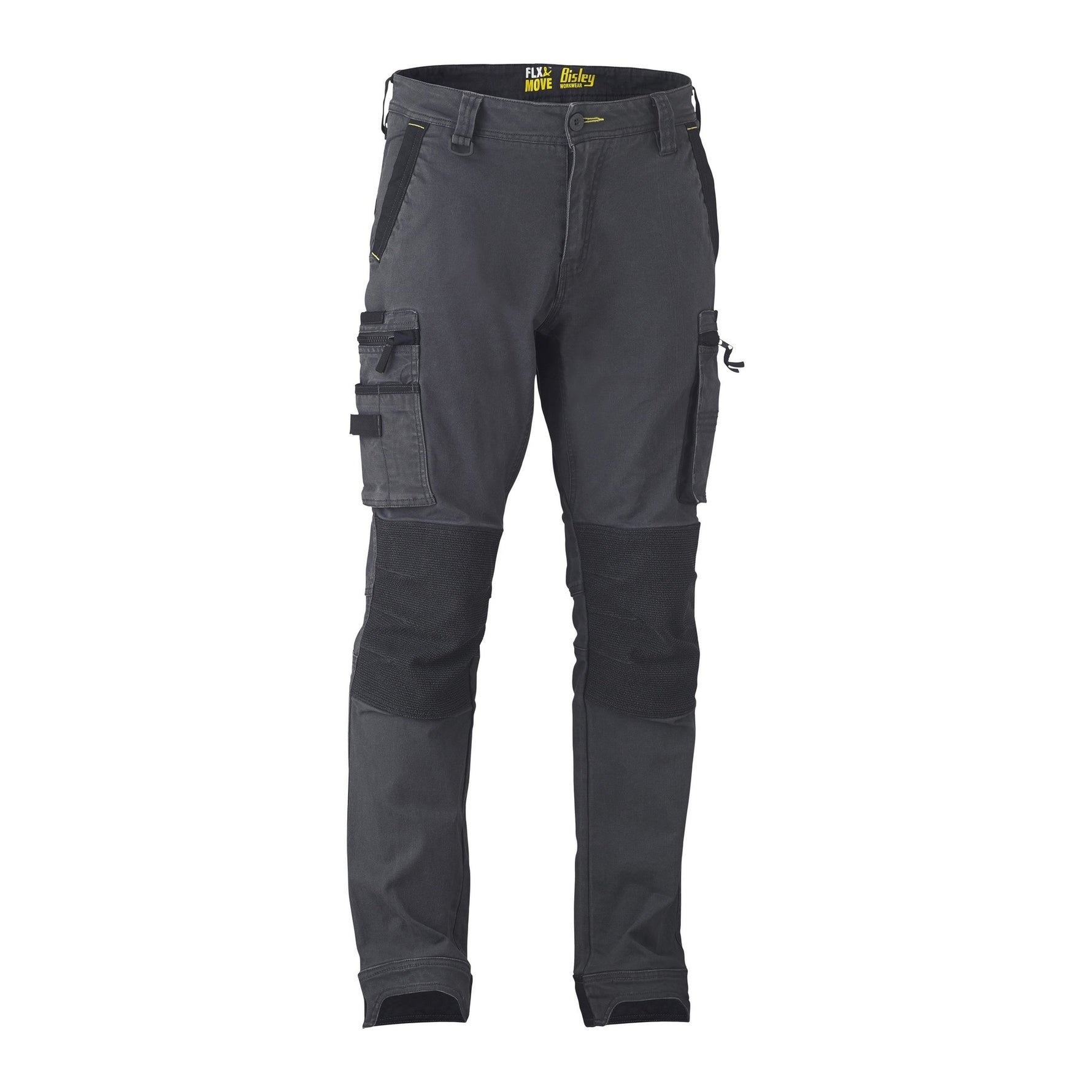 Bisley Workwear BPC6330 Men's Charcoal 92 Flx & Move™ Stretch Utility Zip Cargo Pants
