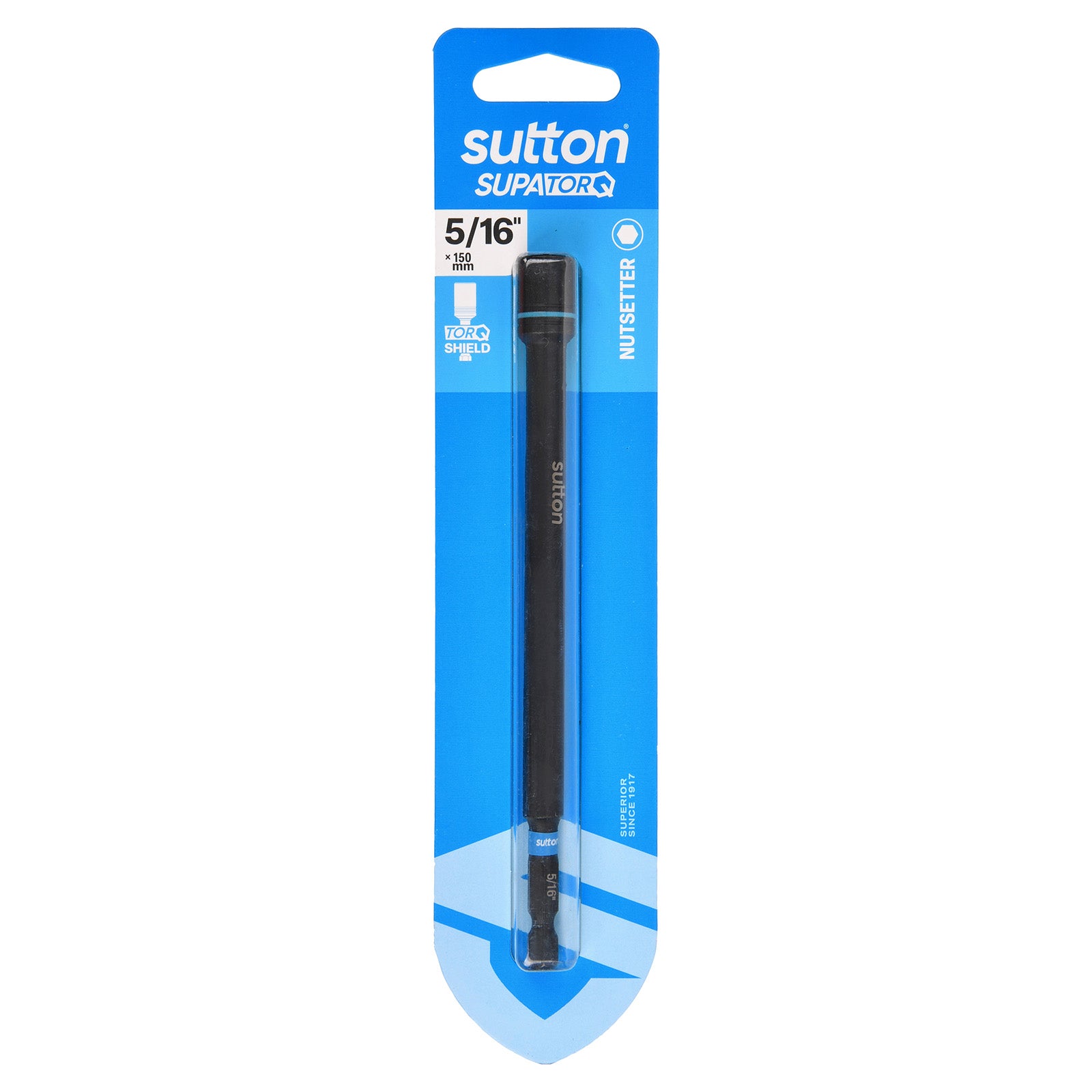 Sutton Tools Nutsetter Bit Supatorq Magnetic 5/16In 150Mm 1Pk S230H01GB