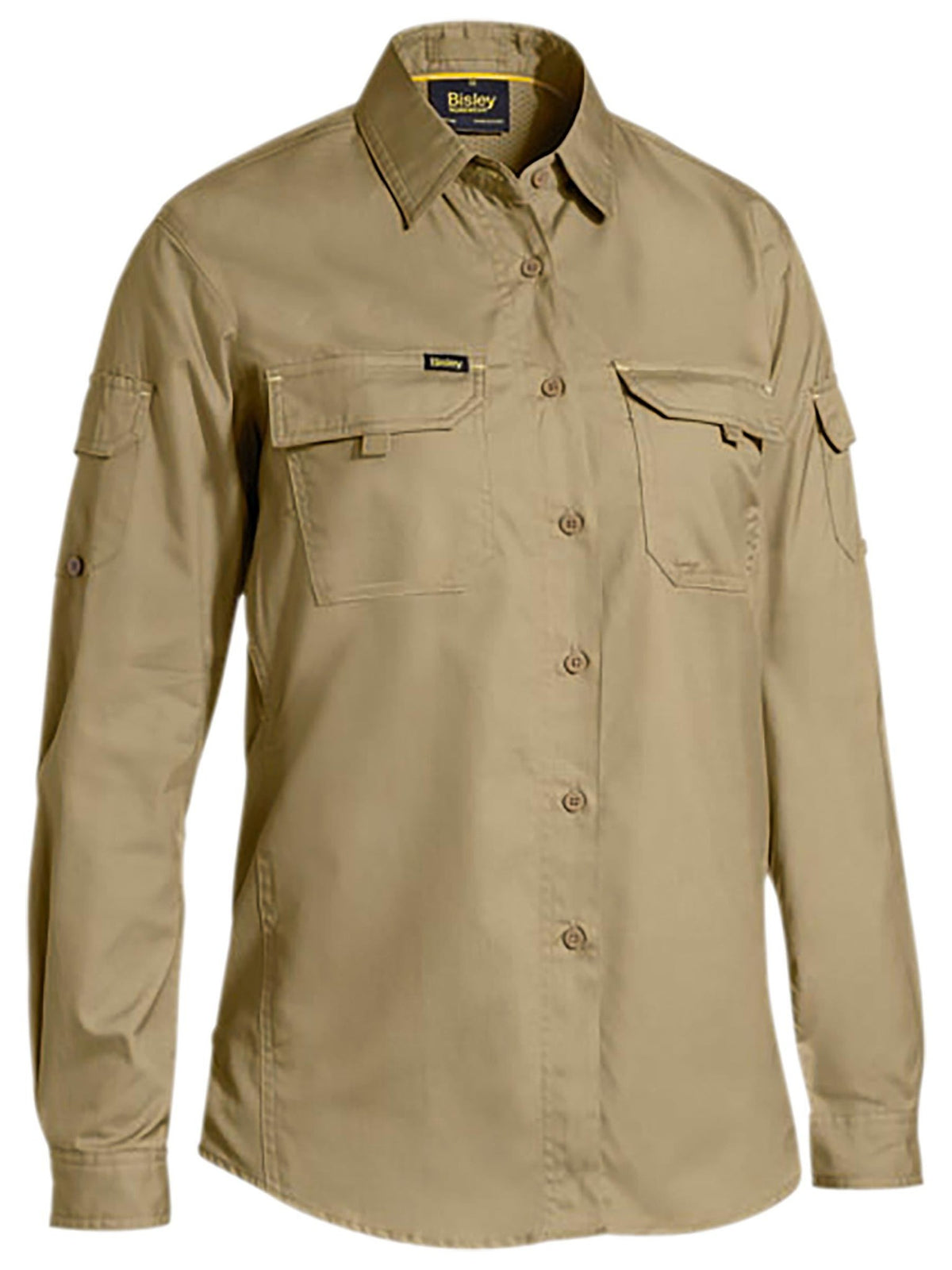 Bisley Workwear BL6414 Women's Khaki 24 Womens X Airflow™ Ripstop Shirt BL6414_BCDR24