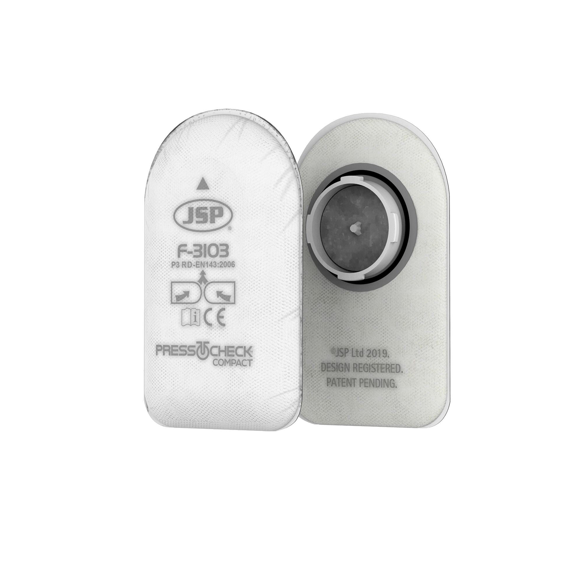 Jsp Safety White Press To Check Compact P3 Filters With Odour Layer