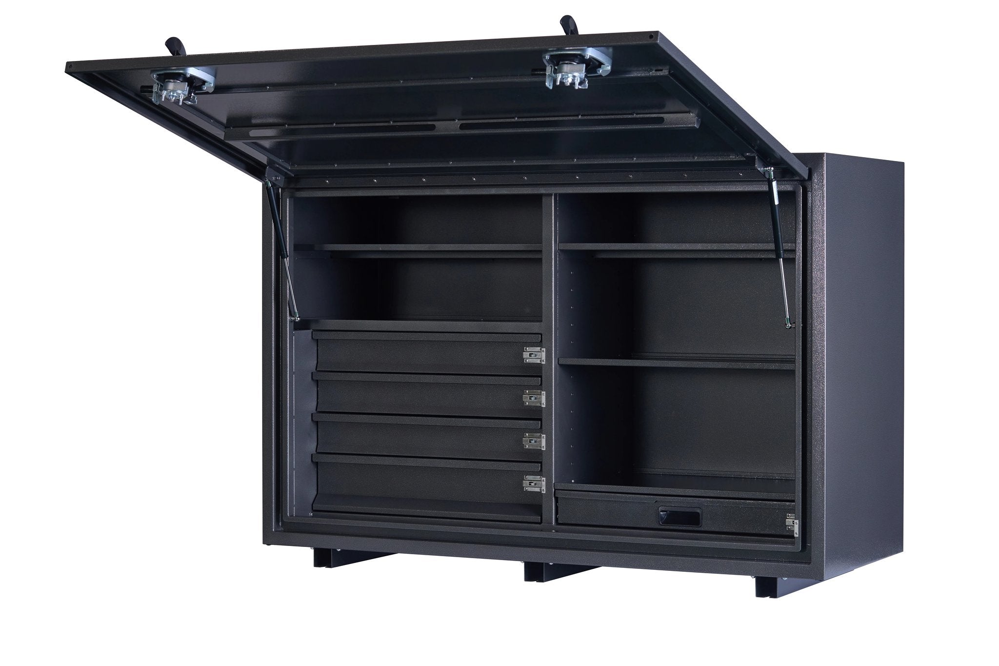 KA Boxes 4 Drawer 5 Shelves pullout Work Surface - Charcoal Grey