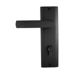 Gainsborough Matte Black Tradepro Bela Long Plate Entrance Lever Set