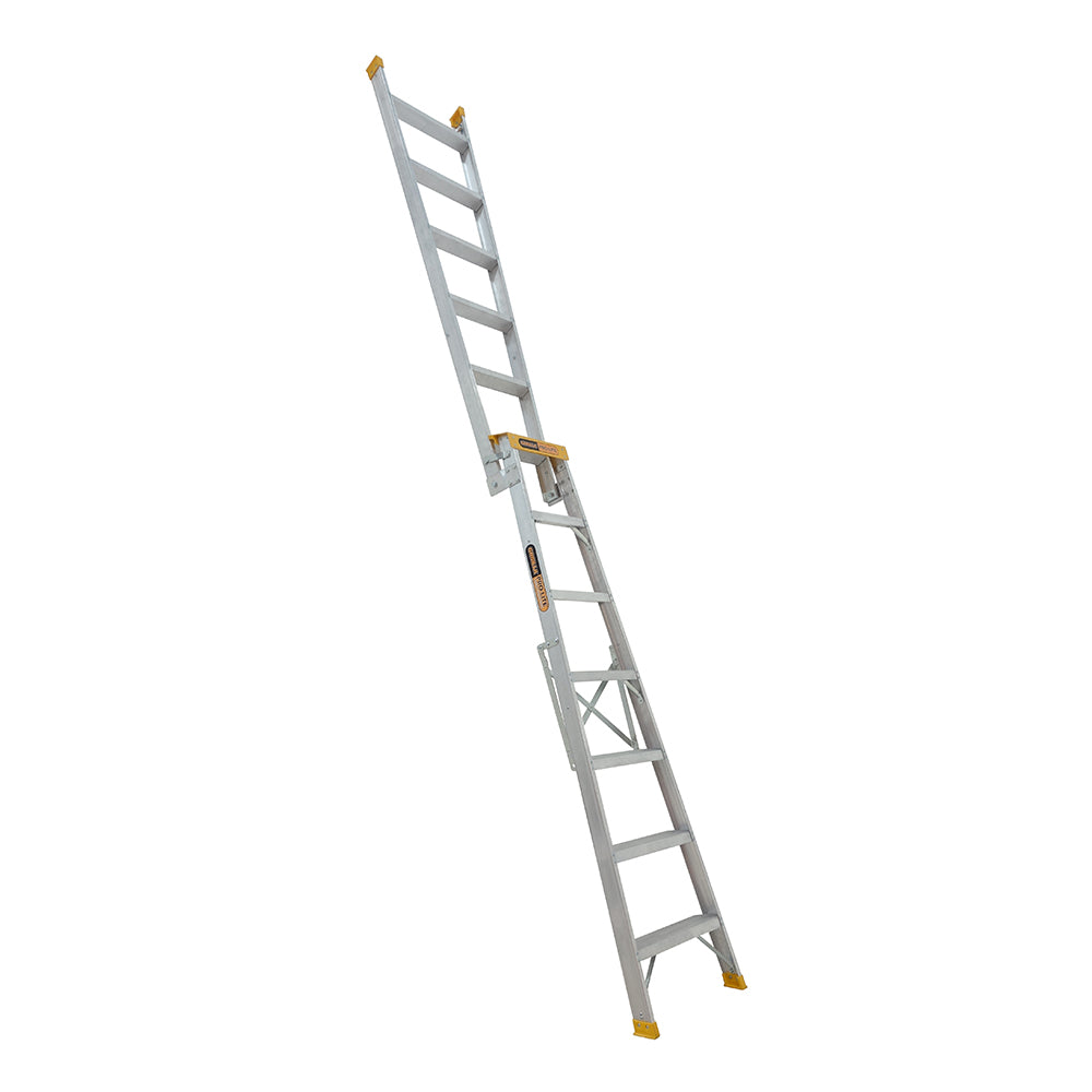 Gorilla DM007-PRO Pro-Lite 7 Step Dual Purpose Aluminium Ladder (2.05 - 3.74M) 150kg Industrial