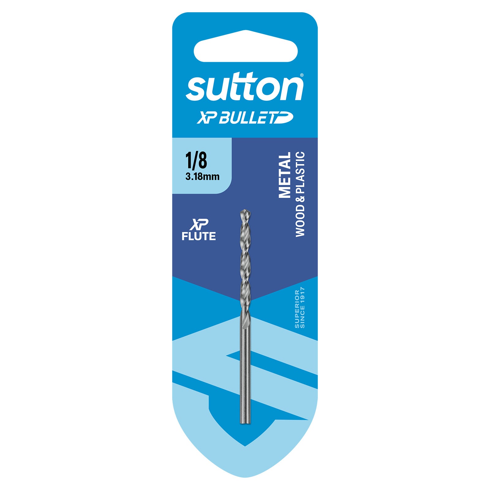 Sutton Tools Drill Jobber Hss Xp Bullet Carded 1/8In D220H0318