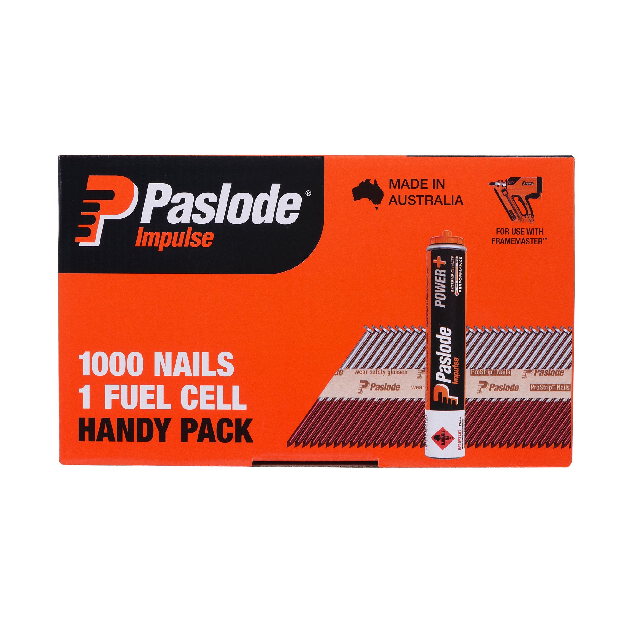 Paslode 90 x 3.15mm Hdg Impulse D Head Nail With Fuel - 3000 Pack B20571V