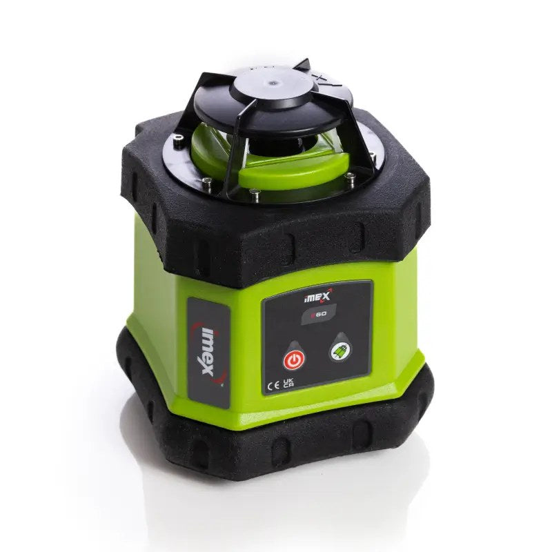 Imex E60 Rotating Laser Kit with Tripod & 2m Staff LR1 Receiver 012-E60K