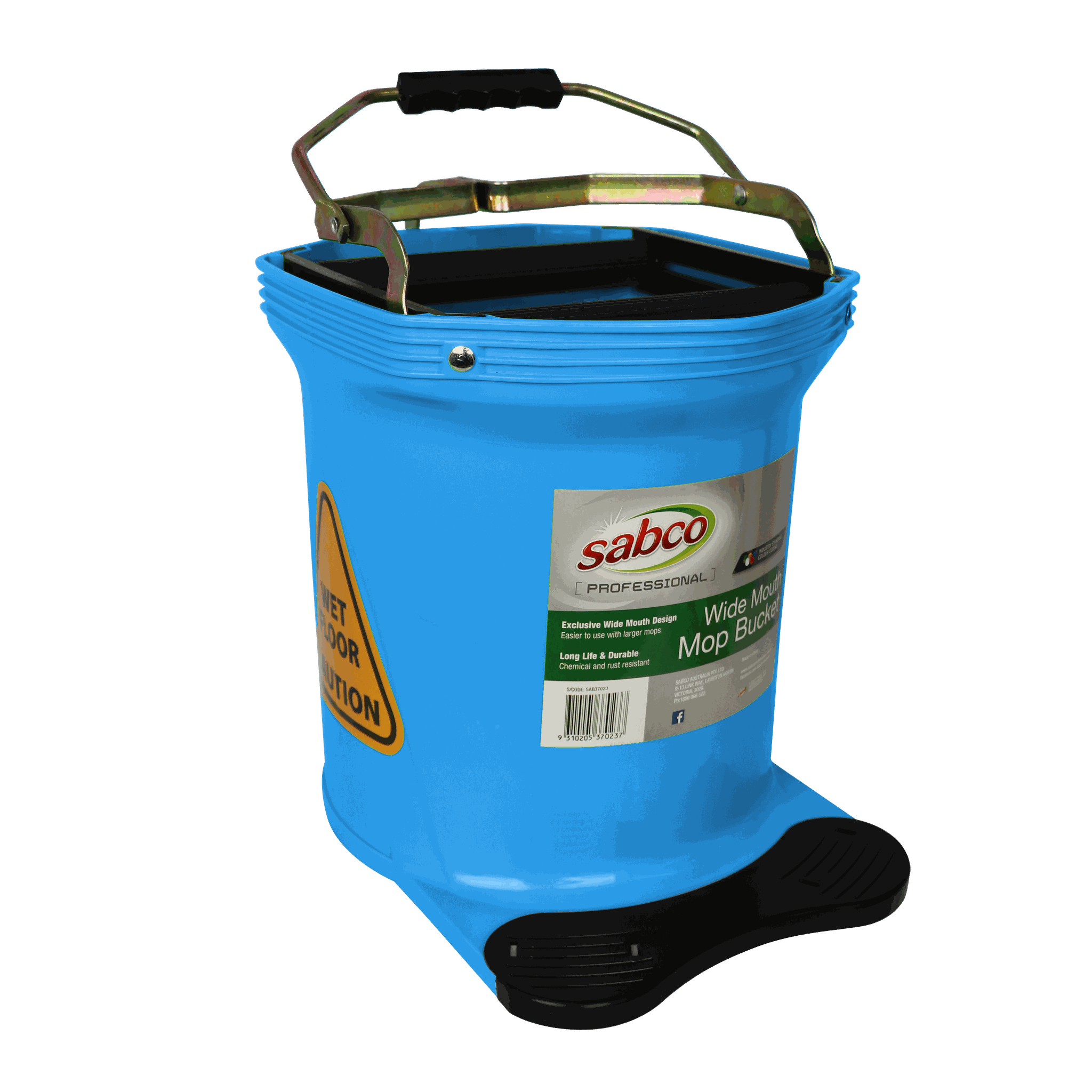 Sabco Professional Wide Mouth 16Lt Mop Bucket - Blue