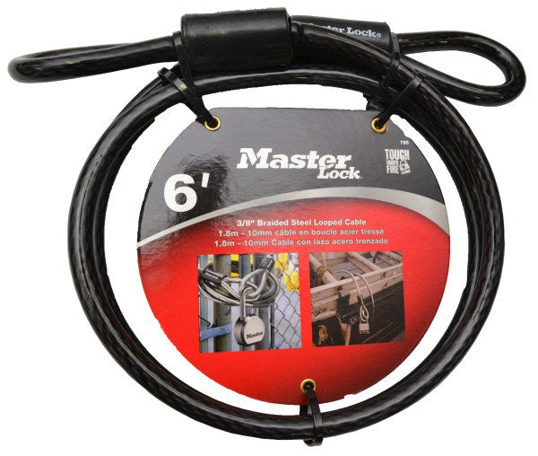 Master Lock Cable Lock Braid Steel 1.8MX10MM 78DPFAU