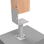 Vuetrade Post Support - 75mm - Half Stirrup VHSPS75
