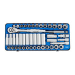 Kincrome Skt Set 45P 1/2D Met/Af Std/Dp K28024