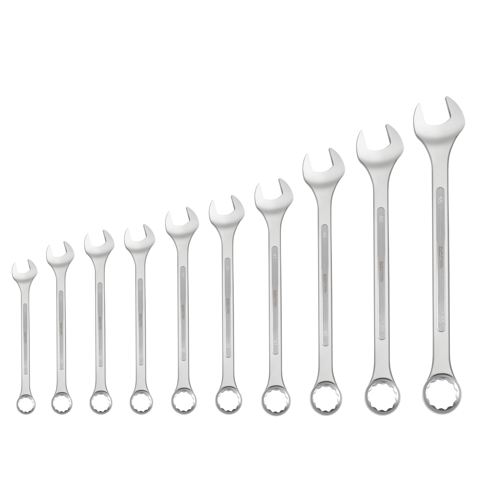 Kincrome 10 Pce Jumbo Spanner Set Met STP3253