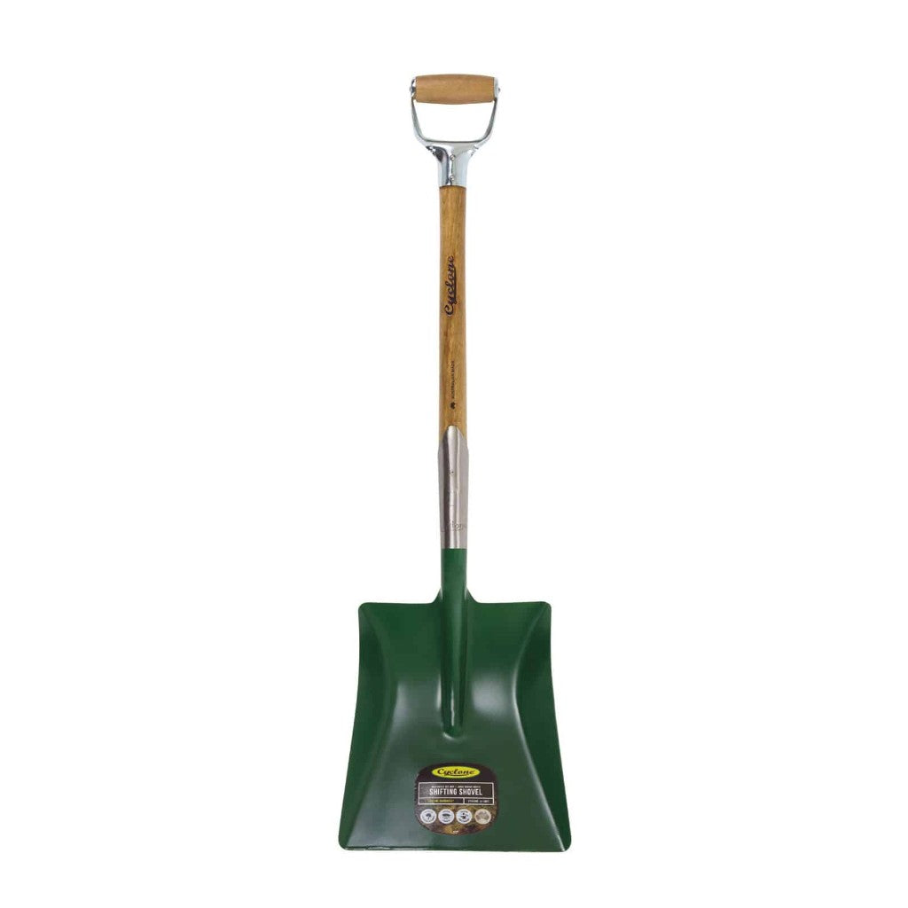 Cyclone Shovel Square Mouth Medium Galvanised D Handle 641916