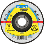 Klingspor 322772 SMT 624 125mm x22.23mm bore 40 grit convex abrasive mop disc