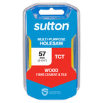 Sutton Tools Holesaw Tct Multi-Purp Hangpack 57Mm H1270570