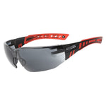 Scope Optics Smoke - Red/Black Frame Speed Safety Glasses