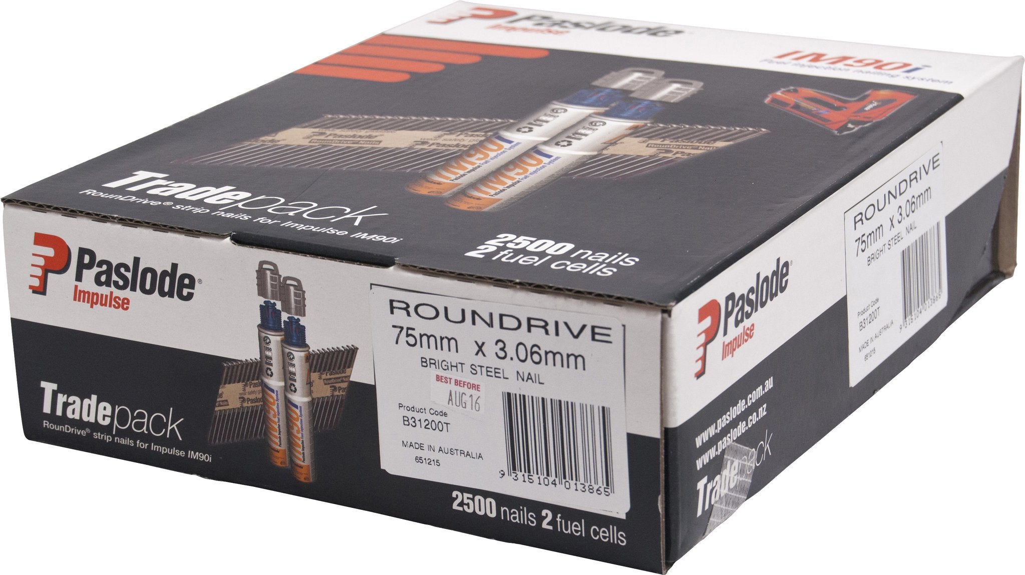 Paslode Impulse 75x3.06 R/D Brt Tp