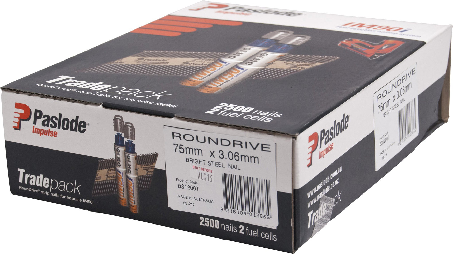 Paslode Impulse 75x3.06 R/D Brt Tp