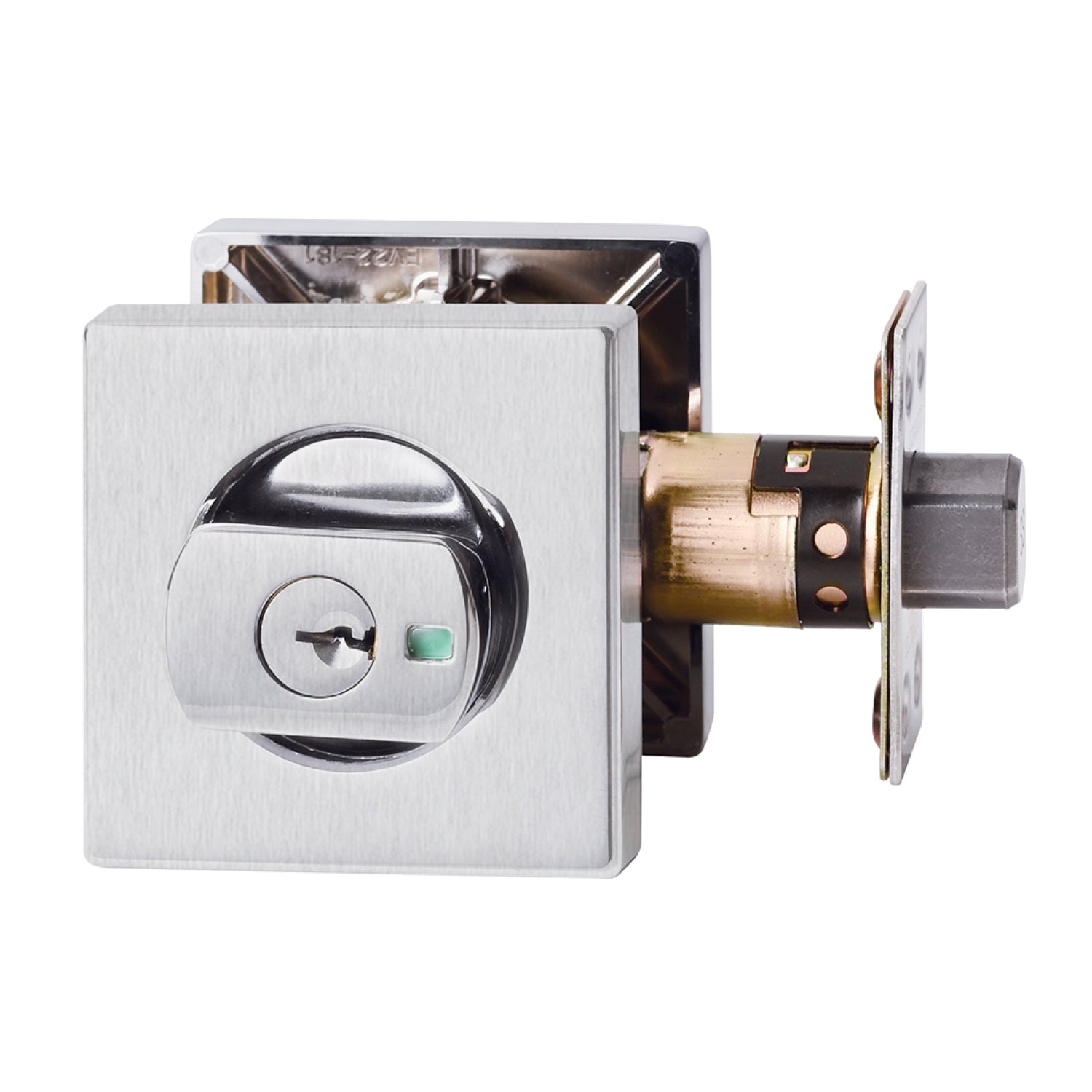 Lockwood Paradigm Deadbolt Square Rose Satin Chrome Universal Pack 005/B2LSCDP