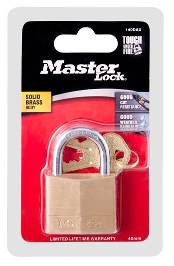 Master Lock Padlock Master Brass 20MM 120DAU