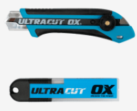 OX Pro 25mm Snap Off Knife + Blades Combo Pack OX-P224625