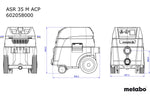 Hikoki Metabo ASR35M-ACP 1400W 35L M-Class Wet & Dry Vacuum Cleaner 602058190