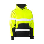 Bisley Workwear BK6619T Men's Yellow/Navy S Taped Two Tone Fleece Hoodie Pullover