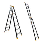Gorilla FDM008-PRO Pro-Lite 8 Step Fibreglass Dual Purpose Ladder (2.35 - 4.35M) 150kg Industrial