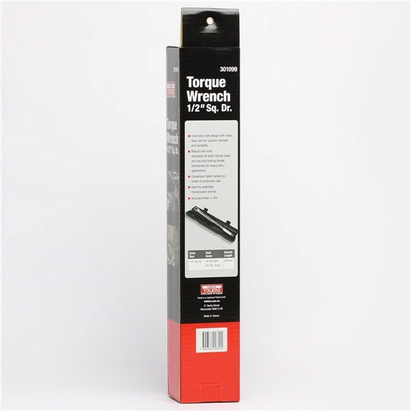 TOLEDO Torque Wrench 1/2in Dr 301099