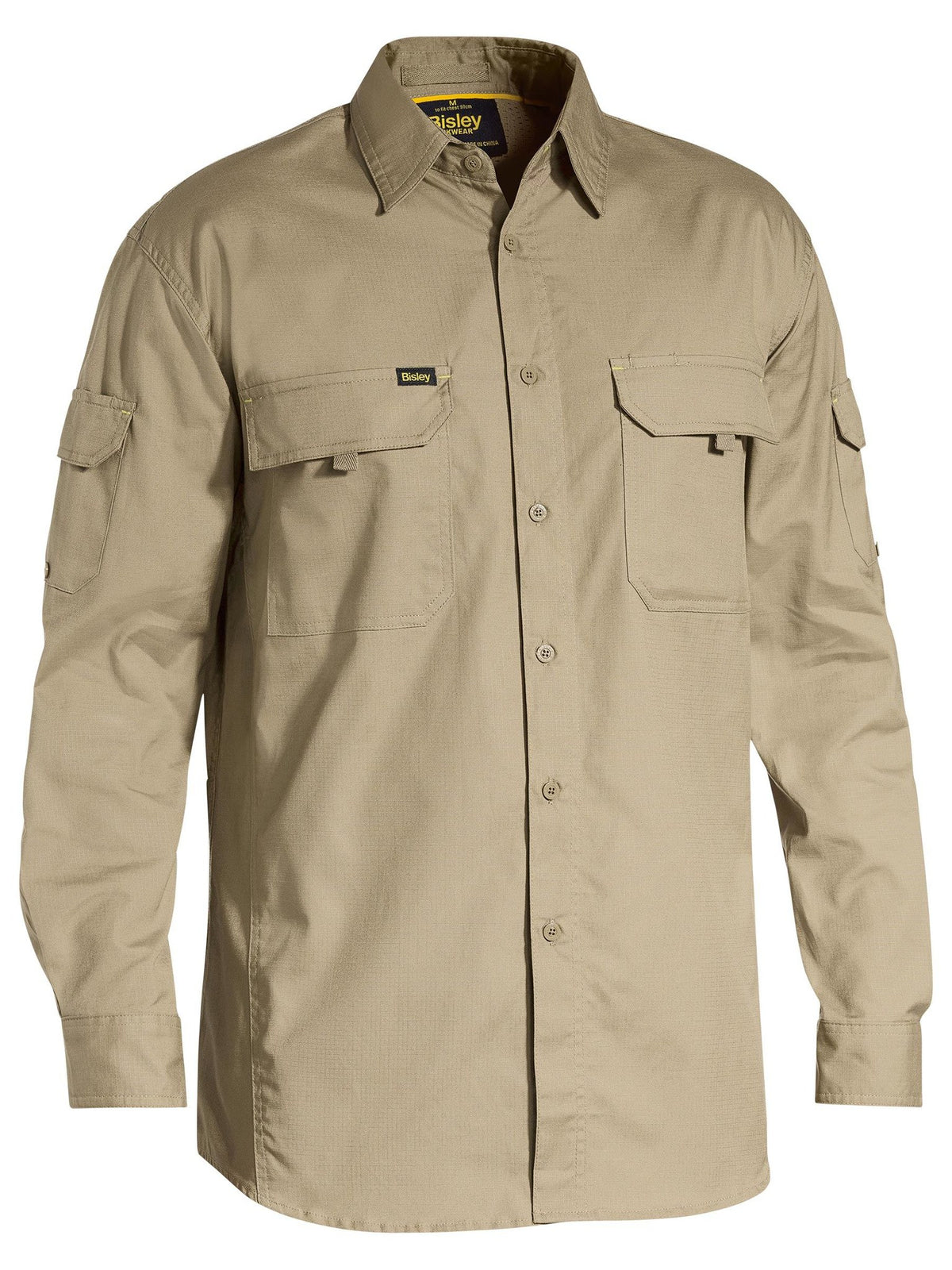 Bisley Workwear BS6414 Men's Khaki 3XL X Airflow™ Ripstop Shirt BS6414_BCDR3XL