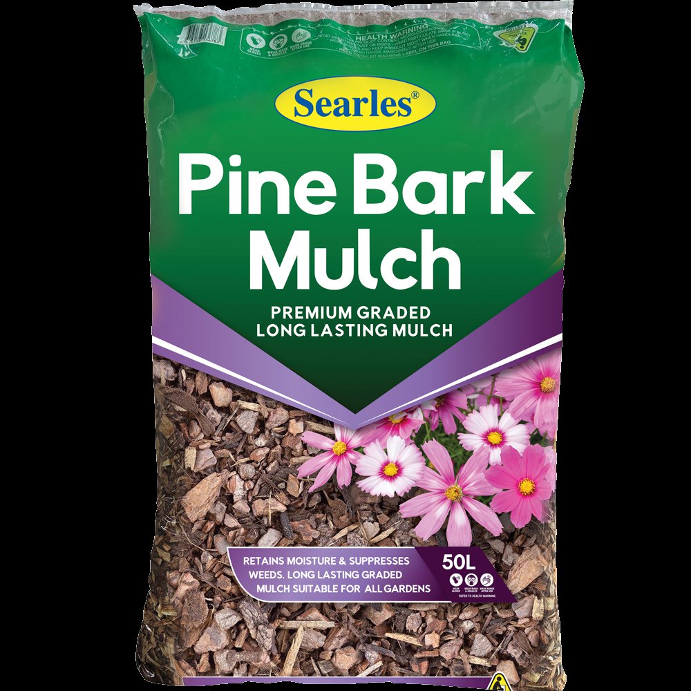 Searles Pine Bark Mulch 50 Litre 50PB