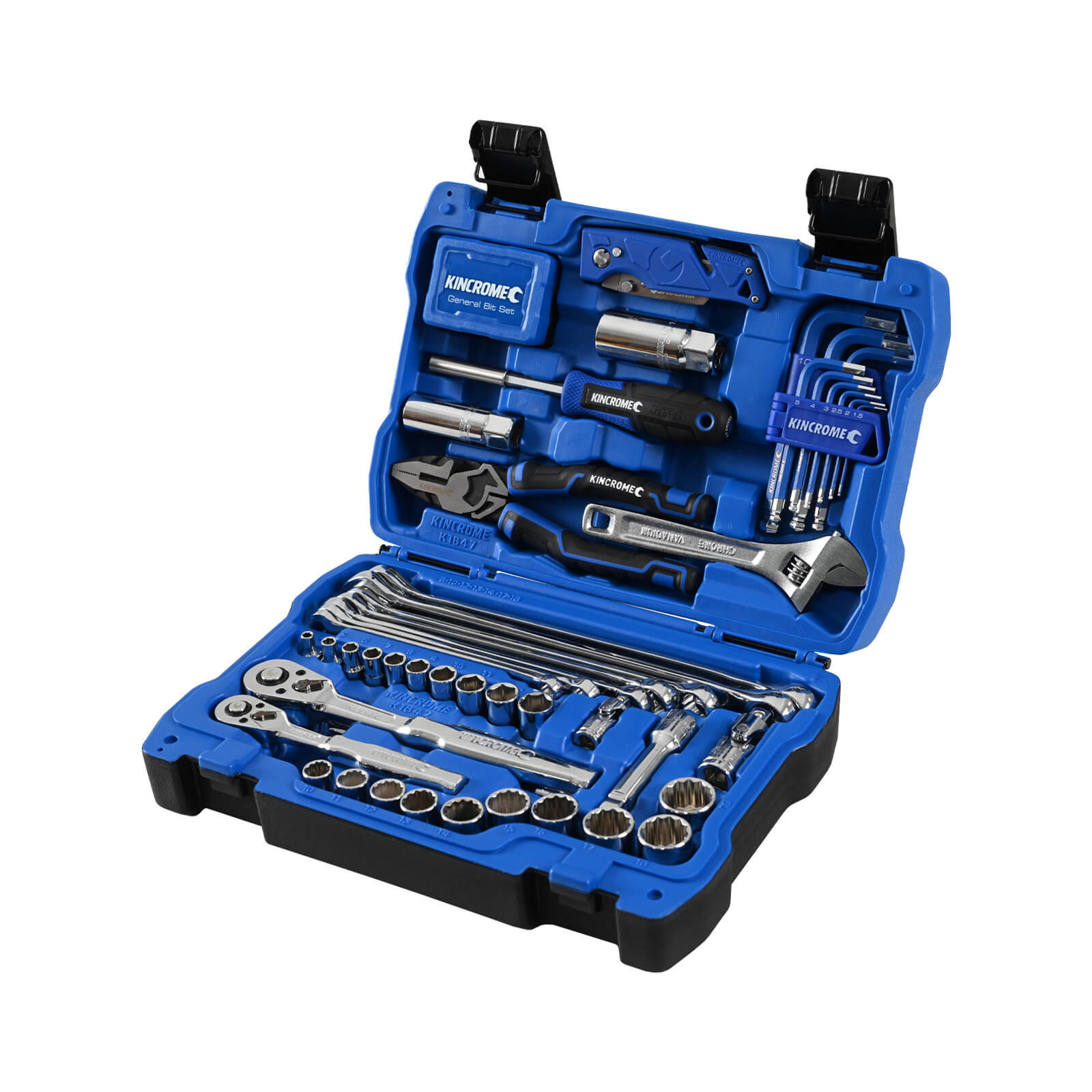 Kincrome 82Pc 1/4 & 3/8 Dve Bmc Kit Met K1847