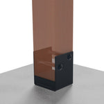 Vuetrade Blackout - Post Support - Bolt Down - 100mm VBPS100BK