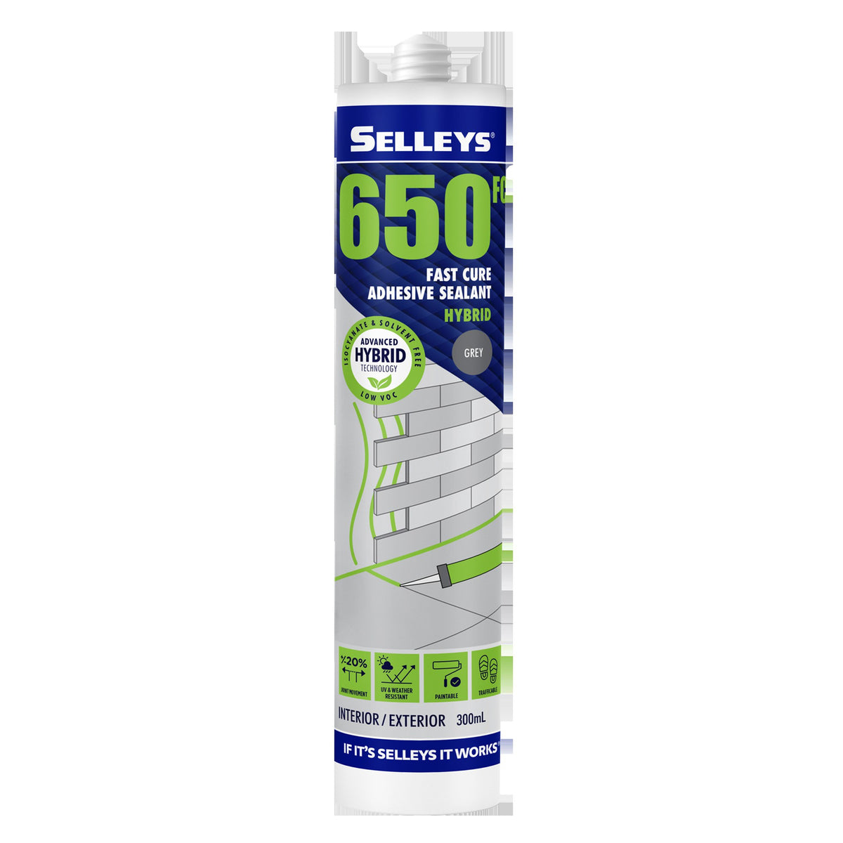 Selleys 650Fc Adhesive Sealant Grey 300ml 103156