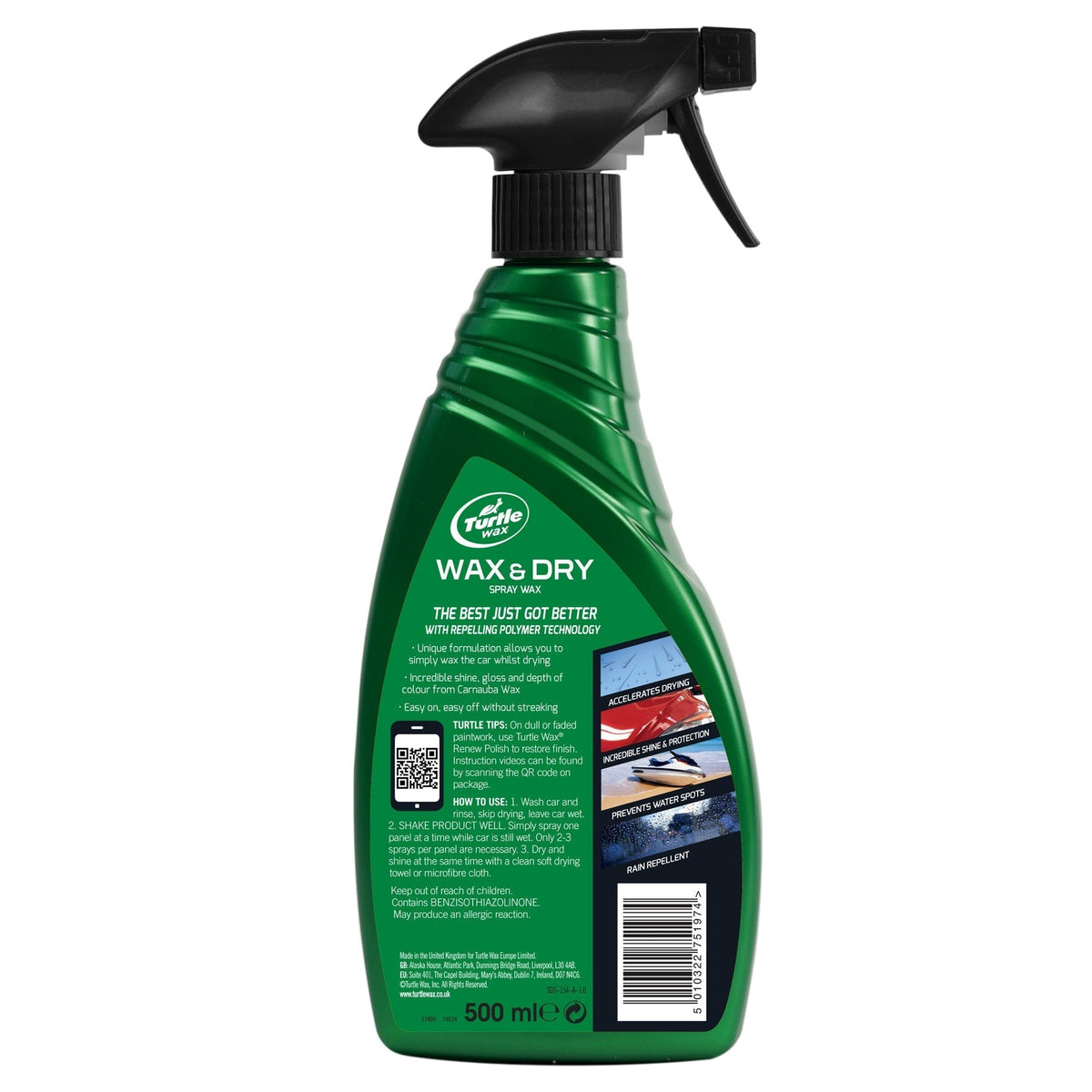 Turtle Wax Wax & Dry T9 769ml 100227