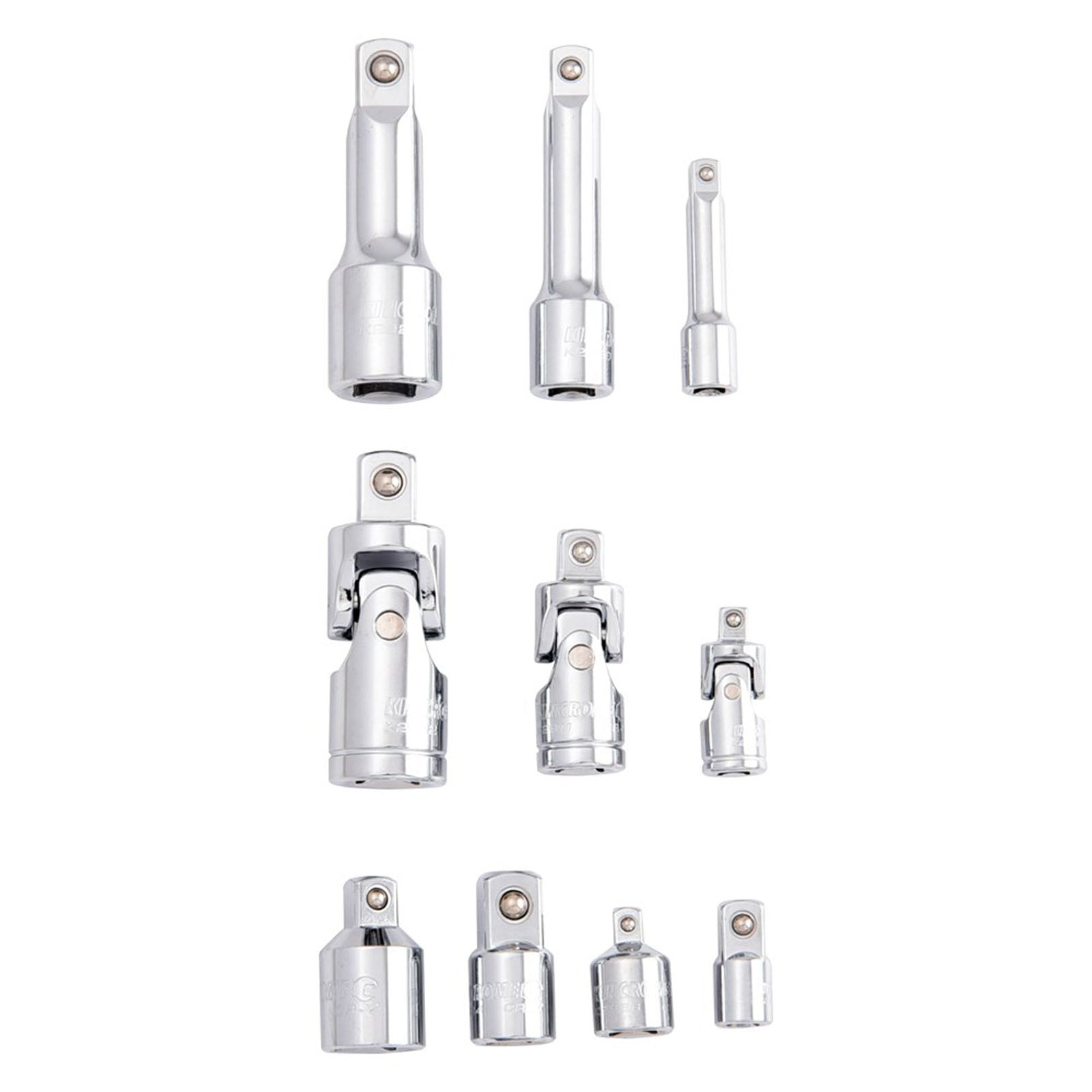 Kincrome 10Pc Acc Set 1/4 3/8 1/2Dr(Mp) K2969