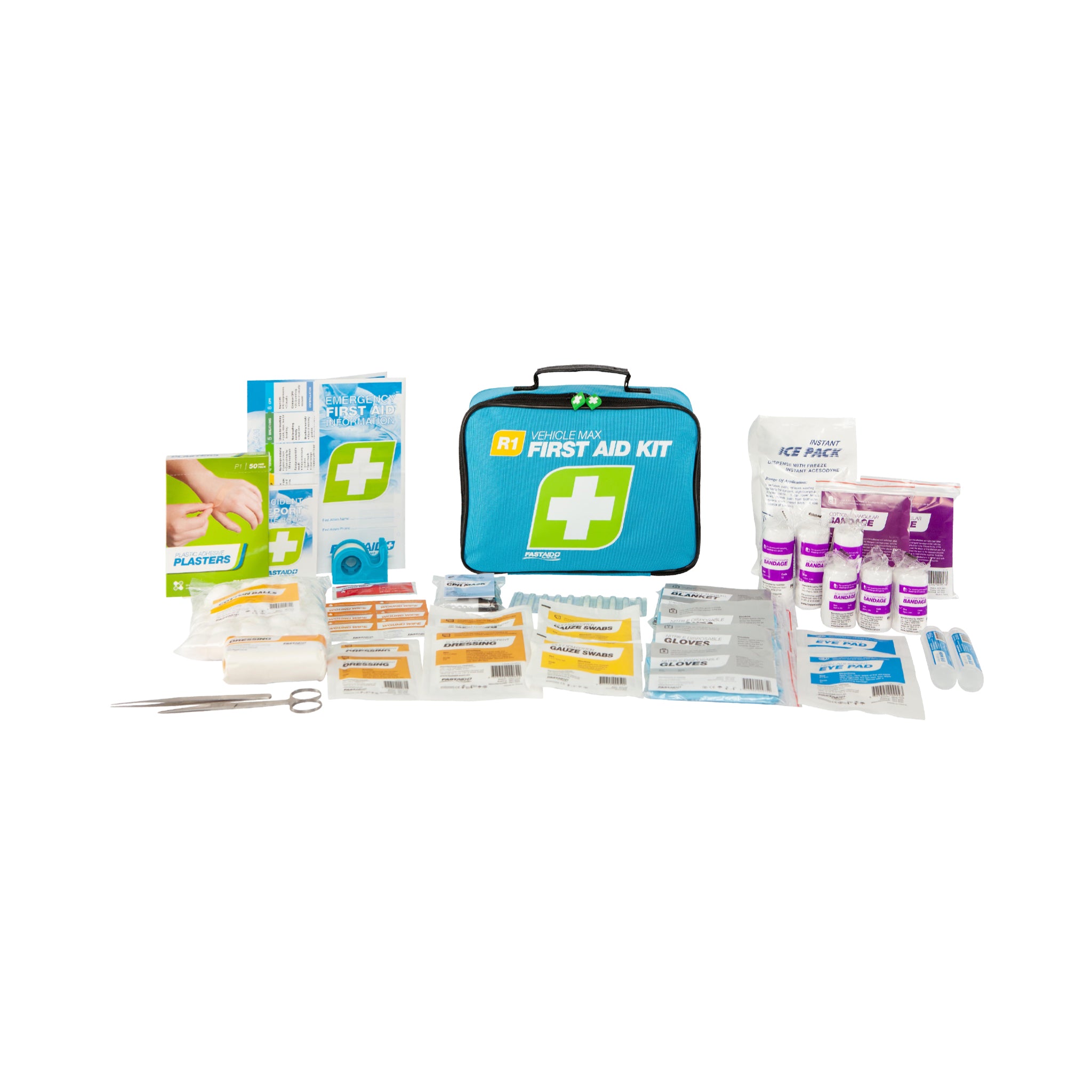 FastAid FAR1V30 R1 Vehicle Max™ Soft Pack First Aid Kit