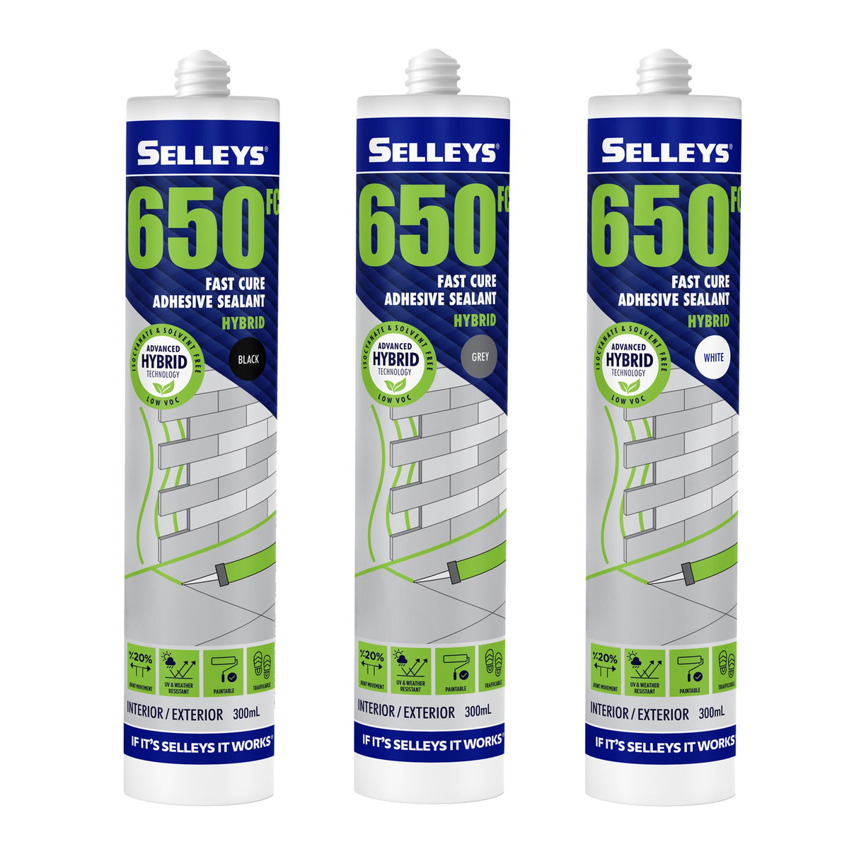 Selleys 650Fc Adhesive Sealant Grey 300ml 103156