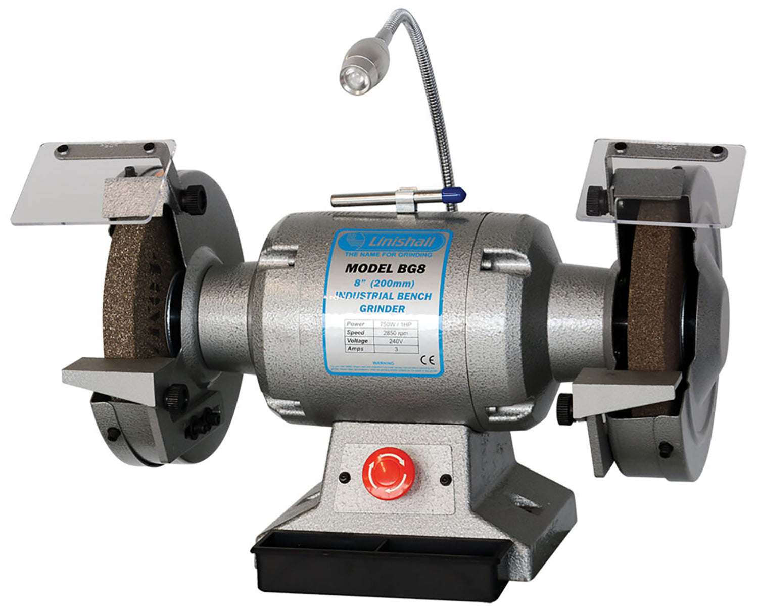 Linishall Heavy Duty Bench Grinder 8in (200mm) BG8
