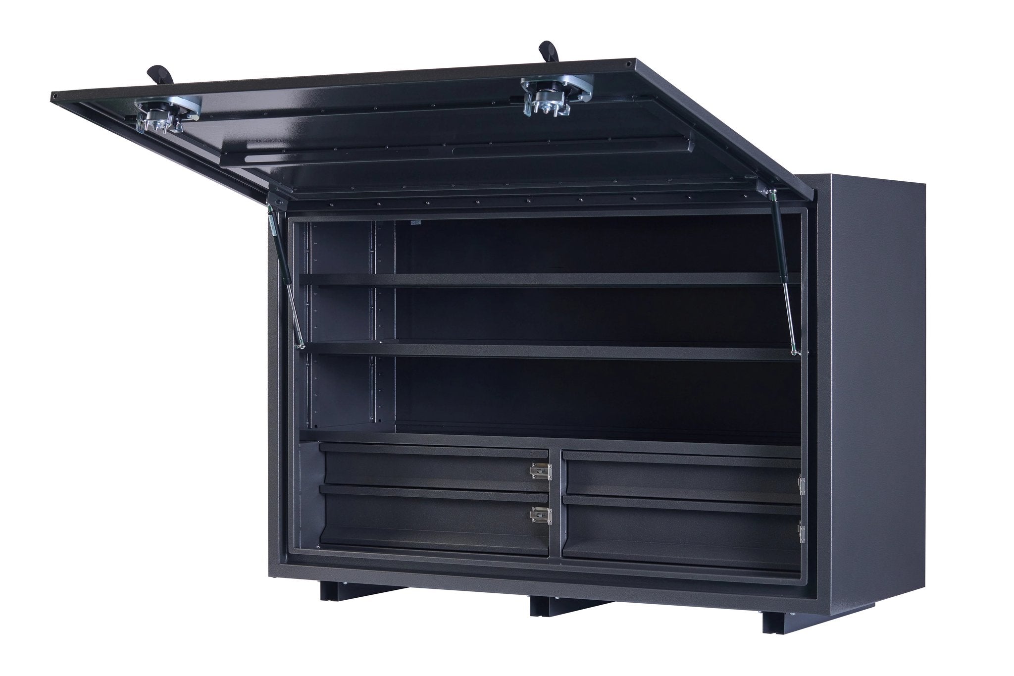 KA Boxes 4 Drawers (2 Side by Side) 3 Shelves - Charcoal Grey