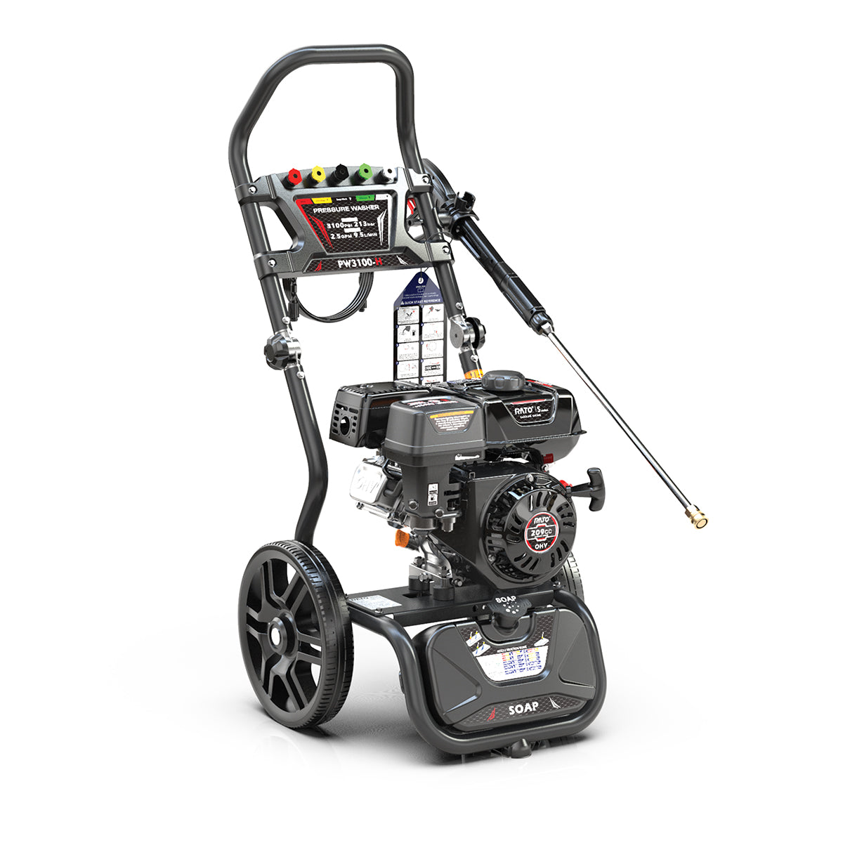 Rato 212cc Pressure Washer PW3100-H