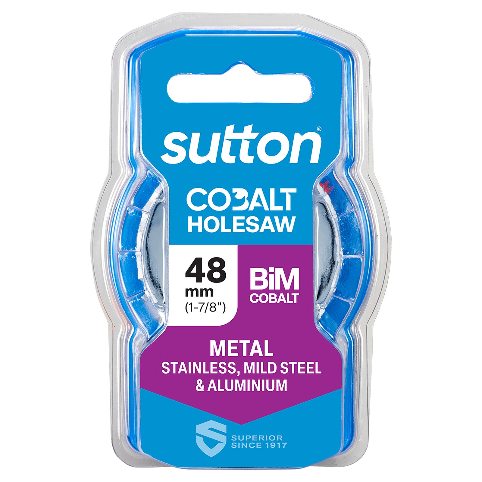 Sutton Tools Holesaw Bi-Metal Cobalt Hd-Cobalt Hangpack 48Mm H1250480