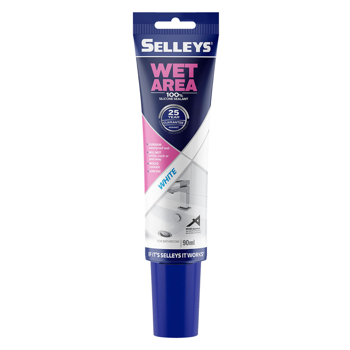 Selleys Wet Area White 90ml 103261