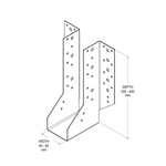 Vuetrade I-Beam Hanger 90mm X 200mm VIBHF90200