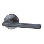 Lockwood Lever V4 Satin Gun Metal PVD Passage Set With Latch VIV1/V4GMPVD
