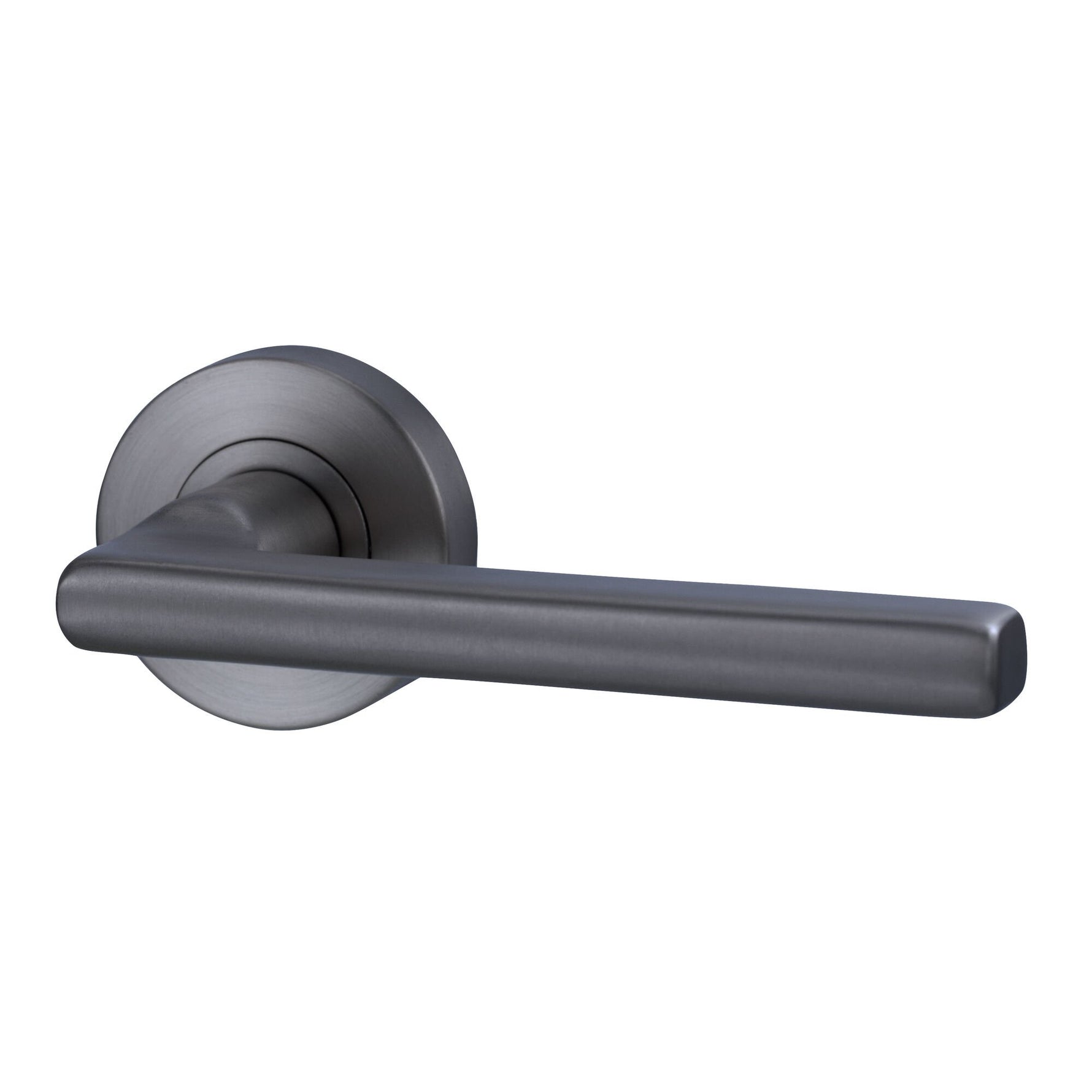 Lockwood Lever V4 Satin Gun Metal PVD Passage Set With Latch VIV1/V4GMPVD