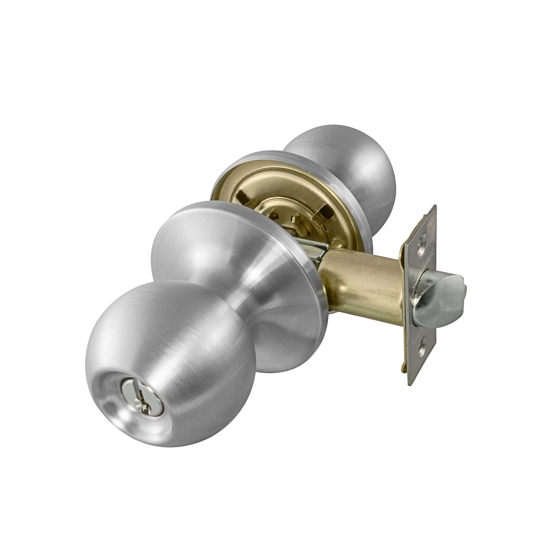 Gainsborough Stainless Steel Tradepro Colton Entrance Key-in-Knob Set