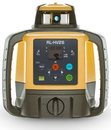Topcon RL-HV2S Dual Grade Rotating Laser Dry Battery with Standard LS-80X Receiver 1051612-21