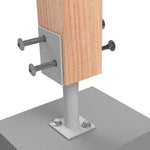 Vuetrade Post Support - 75mm - Half Stirrup VHSPS75