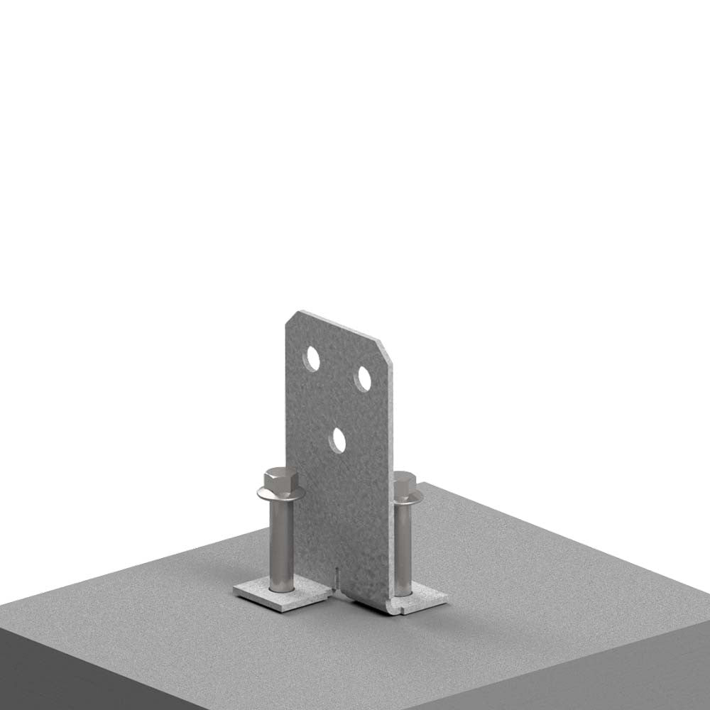 Vuetrade Concealed Bolt Down Post Support 90mm VCBPS90