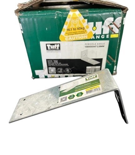 Tuff Range Pergola Angle / Hold Down Bracket 130x55x47x2.0mm PA47